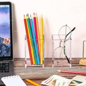 Dream One 6 Pieces Clear Acrylic Pen Holder